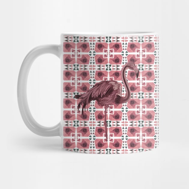 Pink Flamingo or Retro Hearts Pattern by Suneldesigns